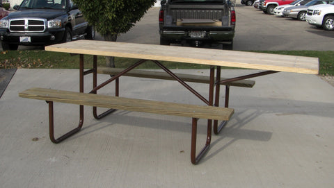 Wheelchair Heavy Duty Table - UNTREATED Lumber