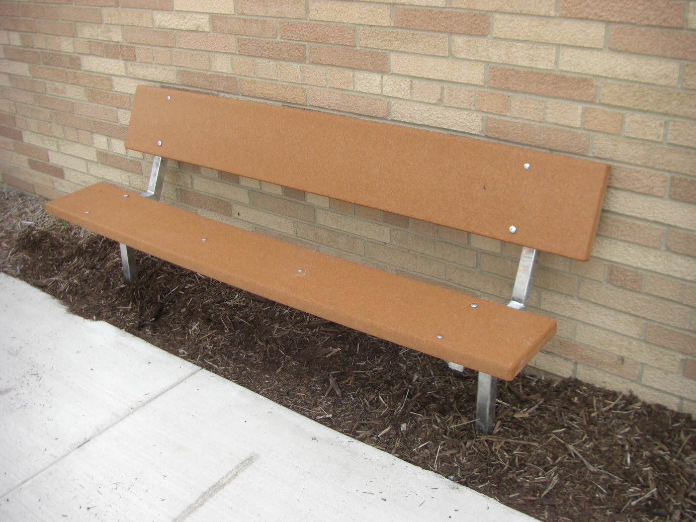 Stationary Heavy Duty Park Bench - RECYCLED PLASTIC Lumber