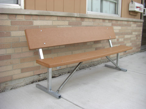 Portable Standard Park Bench - RECYCLED PLASTIC Lumber