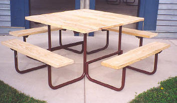 Square Table - TREATED Lumber